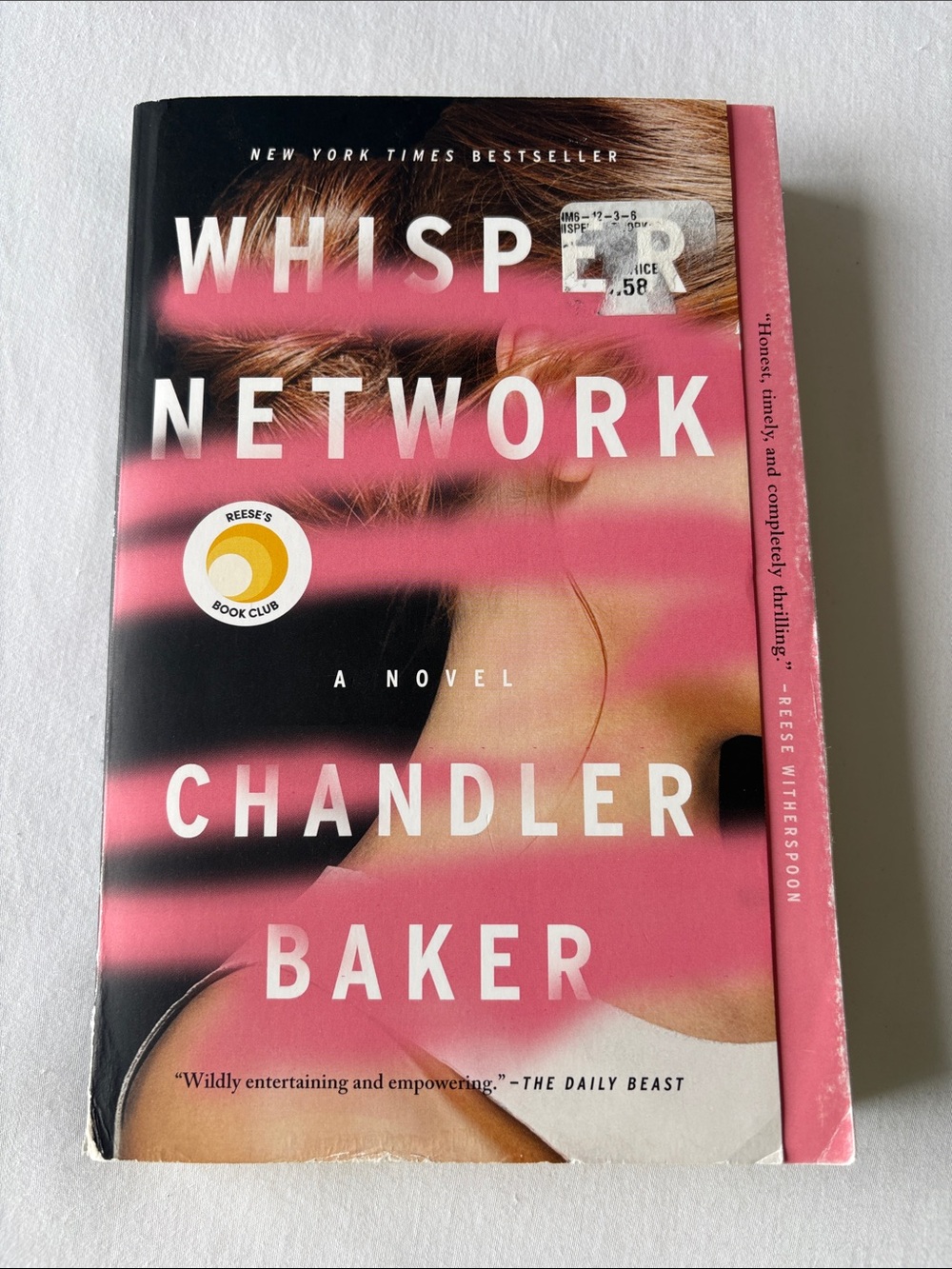 Whisper Network by Chandler Baker - Pink & Black Paperback Novel
